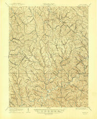 Kenna West Virginia Historical topographic map, 1:62500 scale, 15 X 15 Minute, Year 1907