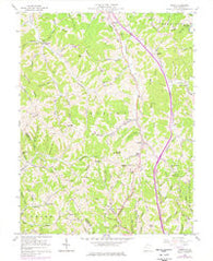 Kenna West Virginia Historical topographic map, 1:24000 scale, 7.5 X 7.5 Minute, Year 1957