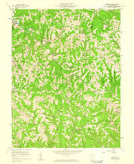 Kentuck West Virginia Historical topographic map, 1:24000 scale, 7.5 X 7.5 Minute, Year 1957