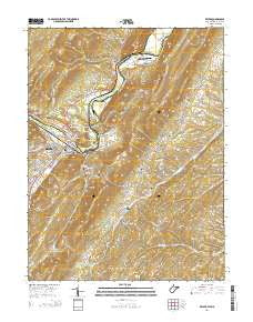 Keyser West Virginia Historical topographic map, 1:24000 scale, 7.5 X 7.5 Minute, Year 2014