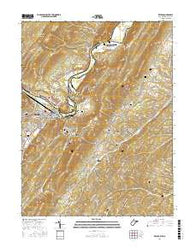 Keyser West Virginia Current topographic map, 1:24000 scale, 7.5 X 7.5 Minute, Year 2016