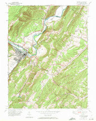 Keyser West Virginia Historical topographic map, 1:24000 scale, 7.5 X 7.5 Minute, Year 1949