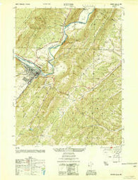 Keyser West Virginia Historical topographic map, 1:25000 scale, 7.5 X 7.5 Minute, Year 1950