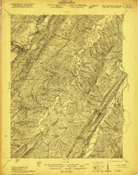 Keyser West Virginia Historical topographic map, 1:48000 scale, 15 X 15 Minute, Year 1921