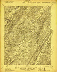 Keyser West Virginia Historical topographic map, 1:48000 scale, 15 X 15 Minute, Year 1921