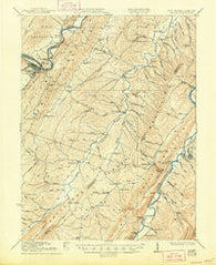 Keyser West Virginia Historical topographic map, 1:62500 scale, 15 X 15 Minute, Year 1922
