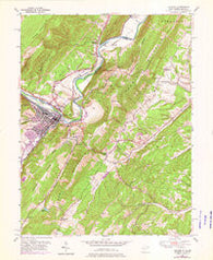 Keyser West Virginia Historical topographic map, 1:24000 scale, 7.5 X 7.5 Minute, Year 1949