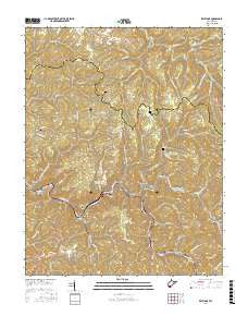 Keystone West Virginia Current topographic map, 1:24000 scale, 7.5 X 7.5 Minute, Year 2016