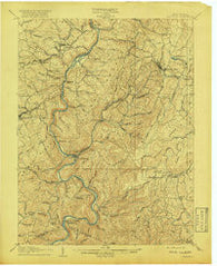Kingwood West Virginia Historical topographic map, 1:62500 scale, 15 X 15 Minute, Year 1907
