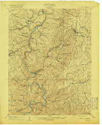 Kingwood West Virginia Historical topographic map, 1:62500 scale, 15 X 15 Minute, Year 1907