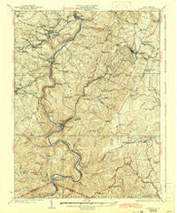 Kingwood West Virginia Historical topographic map, 1:62500 scale, 15 X 15 Minute, Year 1925
