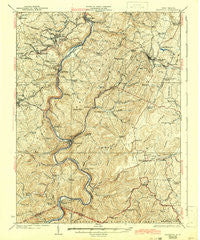 Kingwood West Virginia Historical topographic map, 1:62500 scale, 15 X 15 Minute, Year 1925