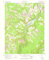 Kingwood West Virginia Historical topographic map, 1:24000 scale, 7.5 X 7.5 Minute, Year 1960