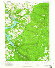 Lake Lynn Pennsylvania Historical topographic map, 1:24000 scale, 7.5 X 7.5 Minute, Year 1960
