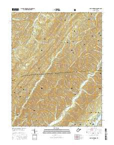 Lake Sherwood West Virginia Current topographic map, 1:24000 scale, 7.5 X 7.5 Minute, Year 2016