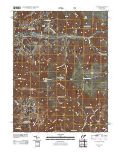 Laneville West Virginia Historical topographic map, 1:24000 scale, 7.5 X 7.5 Minute, Year 2011