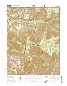 Laneville West Virginia Current topographic map, 1:24000 scale, 7.5 X 7.5 Minute, Year 2016