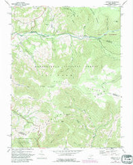 Laneville West Virginia Historical topographic map, 1:24000 scale, 7.5 X 7.5 Minute, Year 1969