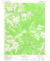 Laneville West Virginia Historical topographic map, 1:24000 scale, 7.5 X 7.5 Minute, Year 1969