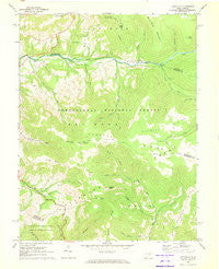 Laneville West Virginia Historical topographic map, 1:24000 scale, 7.5 X 7.5 Minute, Year 1969