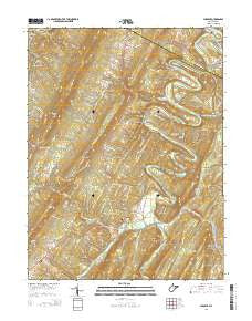 Largent West Virginia Historical topographic map, 1:24000 scale, 7.5 X 7.5 Minute, Year 2014