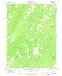 Largent West Virginia Historical topographic map, 1:24000 scale, 7.5 X 7.5 Minute, Year 1973