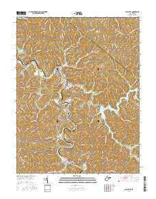 Lavalette West Virginia Current topographic map, 1:24000 scale, 7.5 X 7.5 Minute, Year 2016