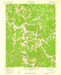 Lavalette West Virginia Historical topographic map, 1:24000 scale, 7.5 X 7.5 Minute, Year 1957
