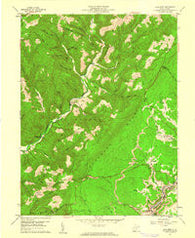 Lead Mine West Virginia Historical topographic map, 1:24000 scale, 7.5 X 7.5 Minute, Year 1959