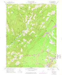 Lead Mine West Virginia Historical topographic map, 1:24000 scale, 7.5 X 7.5 Minute, Year 1959