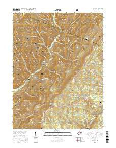 Lead Mine West Virginia Current topographic map, 1:24000 scale, 7.5 X 7.5 Minute, Year 2016