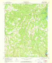 Lerona West Virginia Historical topographic map, 1:24000 scale, 7.5 X 7.5 Minute, Year 1968