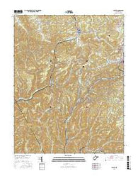 Lester West Virginia Current topographic map, 1:24000 scale, 7.5 X 7.5 Minute, Year 2016