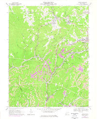 Lester West Virginia Historical topographic map, 1:24000 scale, 7.5 X 7.5 Minute, Year 1967