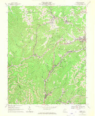 Lester West Virginia Historical topographic map, 1:24000 scale, 7.5 X 7.5 Minute, Year 1967
