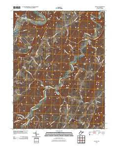 Levels West Virginia Historical topographic map, 1:24000 scale, 7.5 X 7.5 Minute, Year 2011