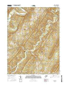 Levels West Virginia Current topographic map, 1:24000 scale, 7.5 X 7.5 Minute, Year 2016