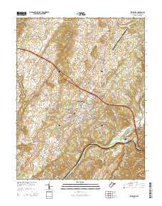 Lewisburg West Virginia Historical topographic map, 1:24000 scale, 7.5 X 7.5 Minute, Year 2014