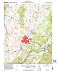 Lewisburg West Virginia Historical topographic map, 1:24000 scale, 7.5 X 7.5 Minute, Year 1998