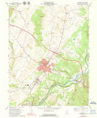 Lewisburg West Virginia Historical topographic map, 1:24000 scale, 7.5 X 7.5 Minute, Year 1972