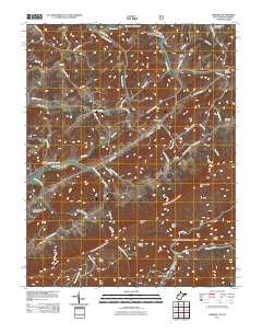 Lindside West Virginia Historical topographic map, 1:24000 scale, 7.5 X 7.5 Minute, Year 2011