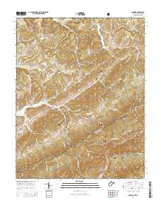 Lindside West Virginia Historical topographic map, 1:24000 scale, 7.5 X 7.5 Minute, Year 2014