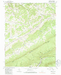 Lindside West Virginia Historical topographic map, 1:24000 scale, 7.5 X 7.5 Minute, Year 1965