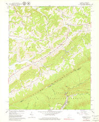 Lindside West Virginia Historical topographic map, 1:24000 scale, 7.5 X 7.5 Minute, Year 1965
