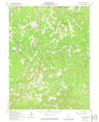 Little Birch West Virginia Historical topographic map, 1:24000 scale, 7.5 X 7.5 Minute, Year 1967