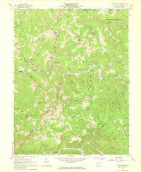 Little Birch West Virginia Historical topographic map, 1:24000 scale, 7.5 X 7.5 Minute, Year 1967