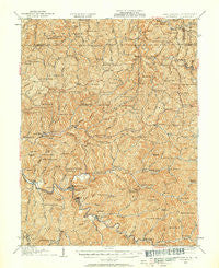 Littleton West Virginia Historical topographic map, 1:62500 scale, 15 X 15 Minute, Year 1924