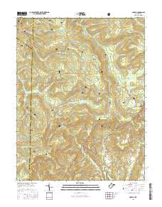 Lobelia West Virginia Current topographic map, 1:24000 scale, 7.5 X 7.5 Minute, Year 2016