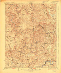 Lobelia West Virginia Historical topographic map, 1:62500 scale, 15 X 15 Minute, Year 1925