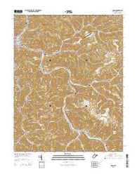 Logan West Virginia Historical topographic map, 1:24000 scale, 7.5 X 7.5 Minute, Year 2014